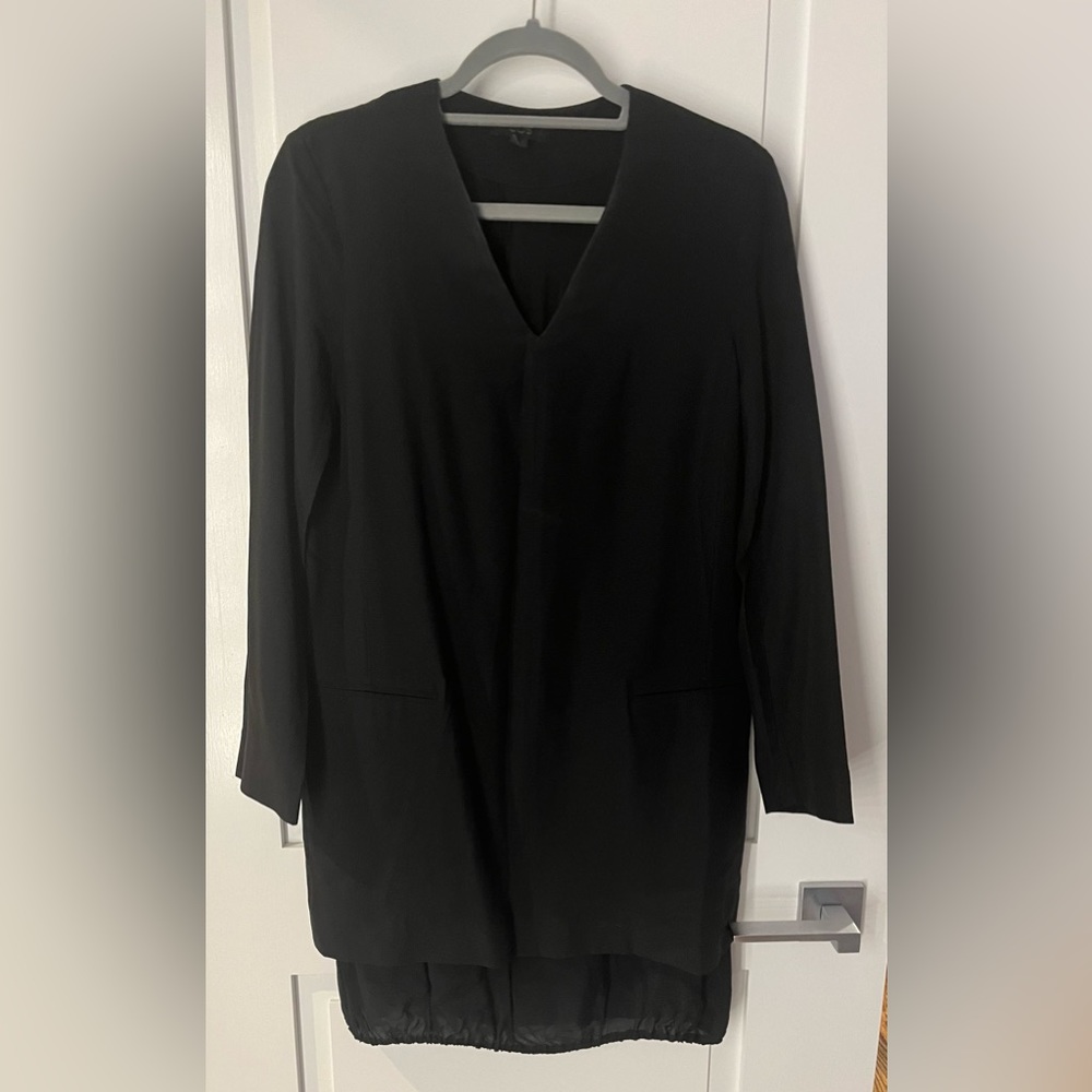 COS Black Mini Dress with V-Neck